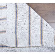 Vintage Turkish Hand-Knotted Wool Cotton White Kilim Runner Rug 76x239