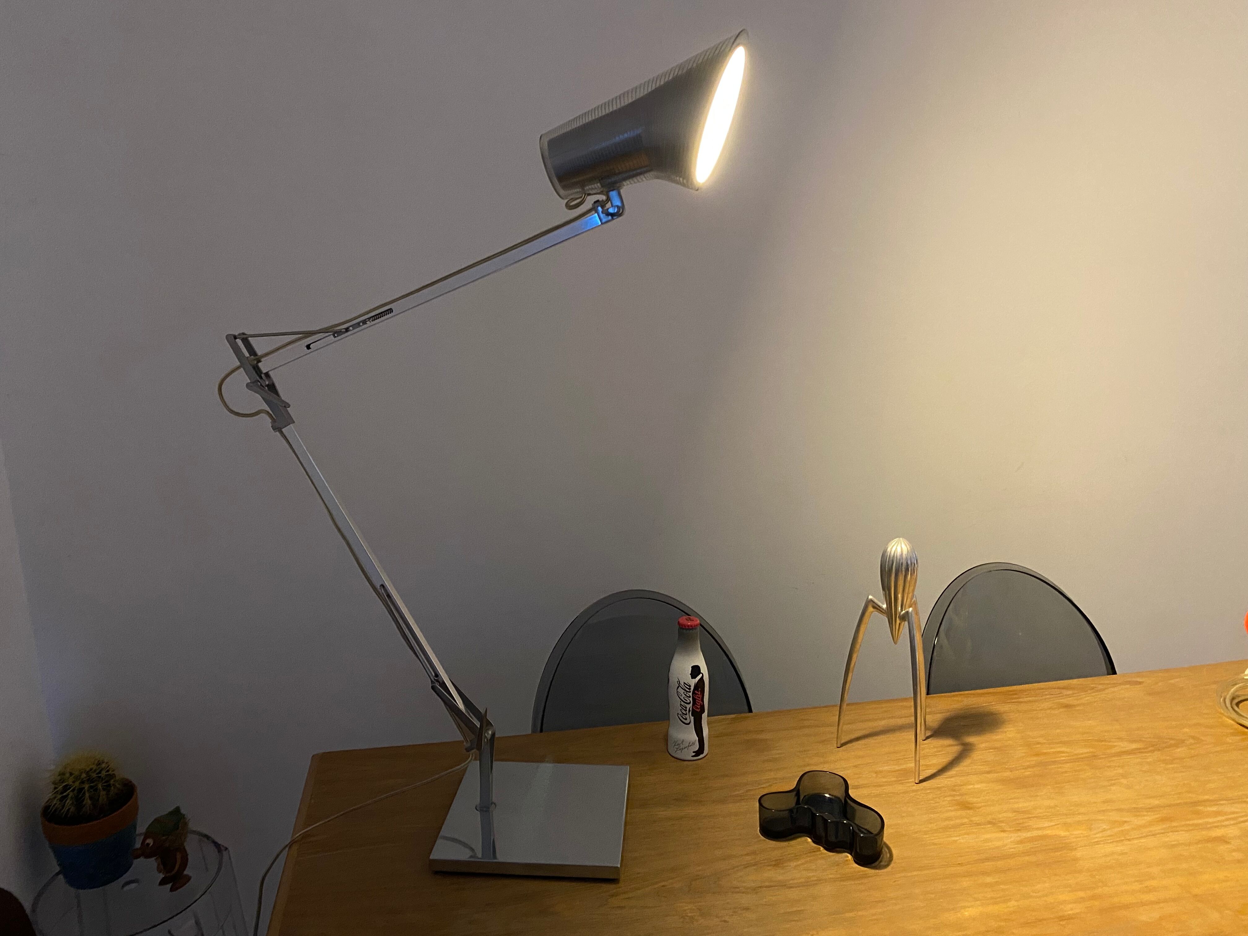Desk lamp Kelvin T edition Flos design Antonio Citterio chrome aluminum