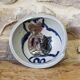 Coupelle en céramique à décor de chats par Annie Maume