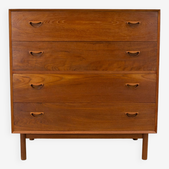 Danish teak vanity chest by Peter Hvidt and Orla Mølgaard-Nielsen for Soborg, 1950s