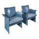 Korium armchairs in leather by Tito Agnoli for Matteo Grassi, 1970s