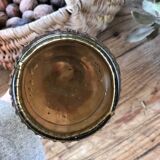 Vase soliflore en verre jaune