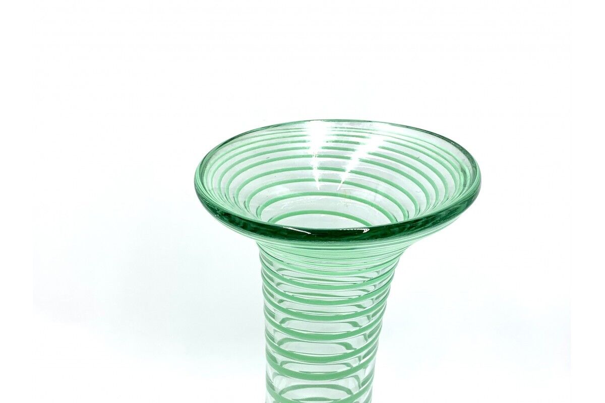 Vintage glass vase, Poland, 1980s