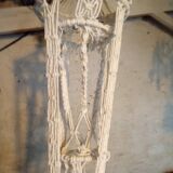 Planter suspension in macramé
