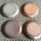 Series of 4 stoneware coffee cups