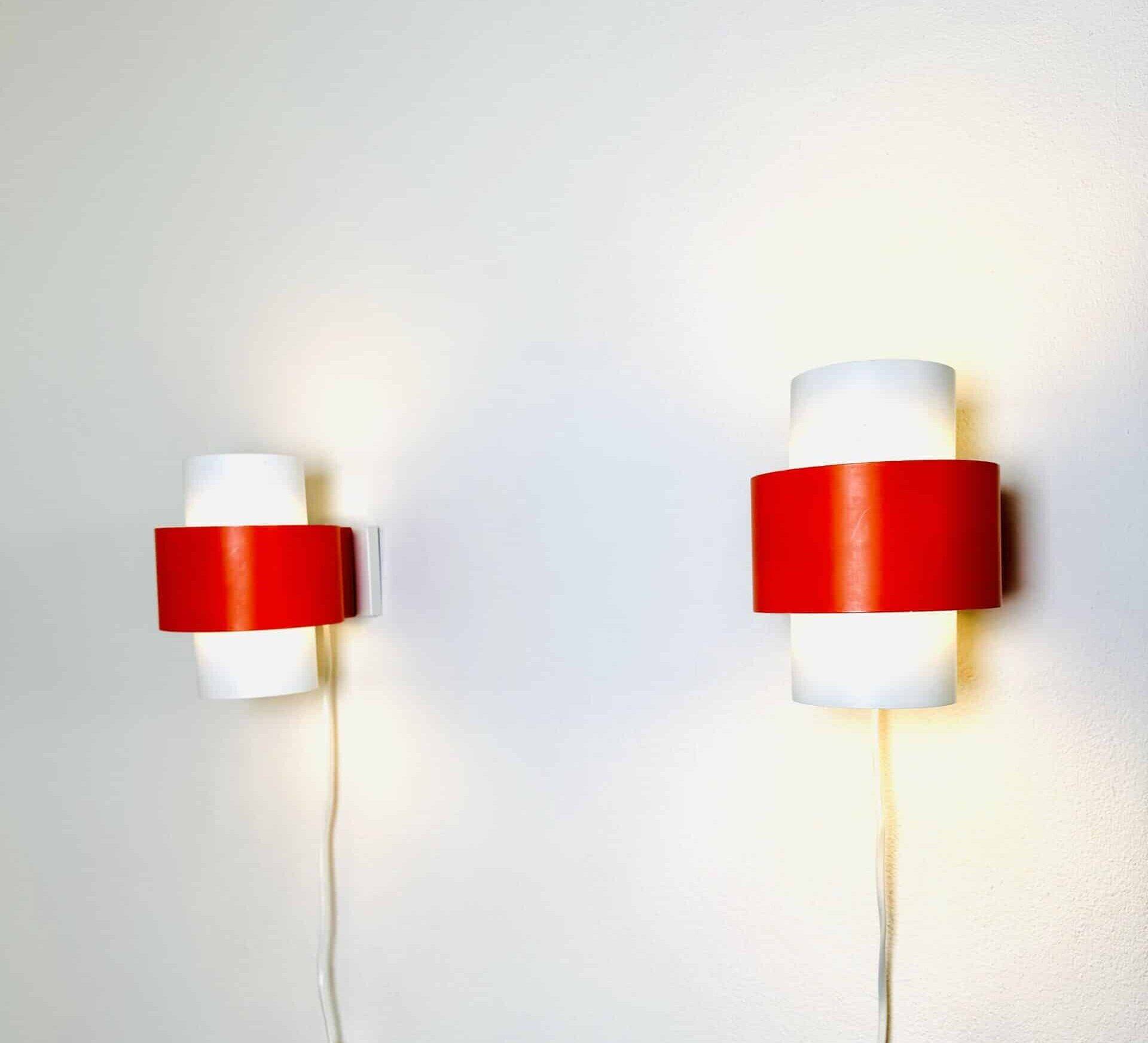 Curved Cylindrical Wall Lamps By J.J.M. Hoogervorst For Anvia Nederland, The Netherlands 1960S
