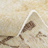 Faded beige classic vintage rug