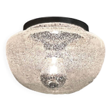Transparent bubble glass ceiling lamp by peill & putzler, 1970s