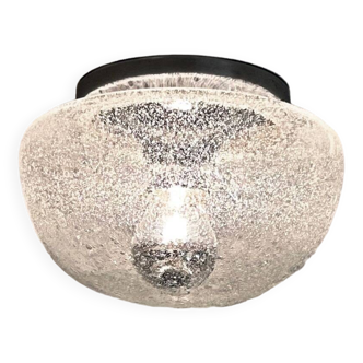 Transparent bubble glass ceiling lamp by peill & putzler, 1970s