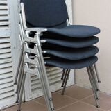 Series of 4 chairs DSC 106 Castelli by Piretti 1972
