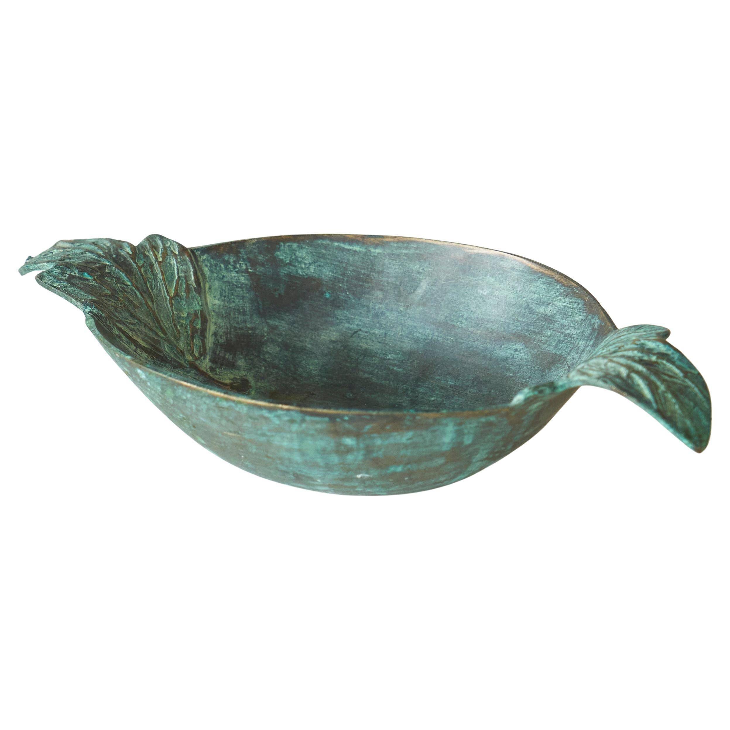 Patinated bronze cup, early 20th century