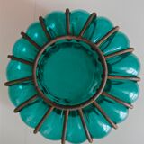 Vintage green blown glass lantern – bohemian spirit – Pier Import