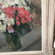 Bouquet of flowers oil on cardboard