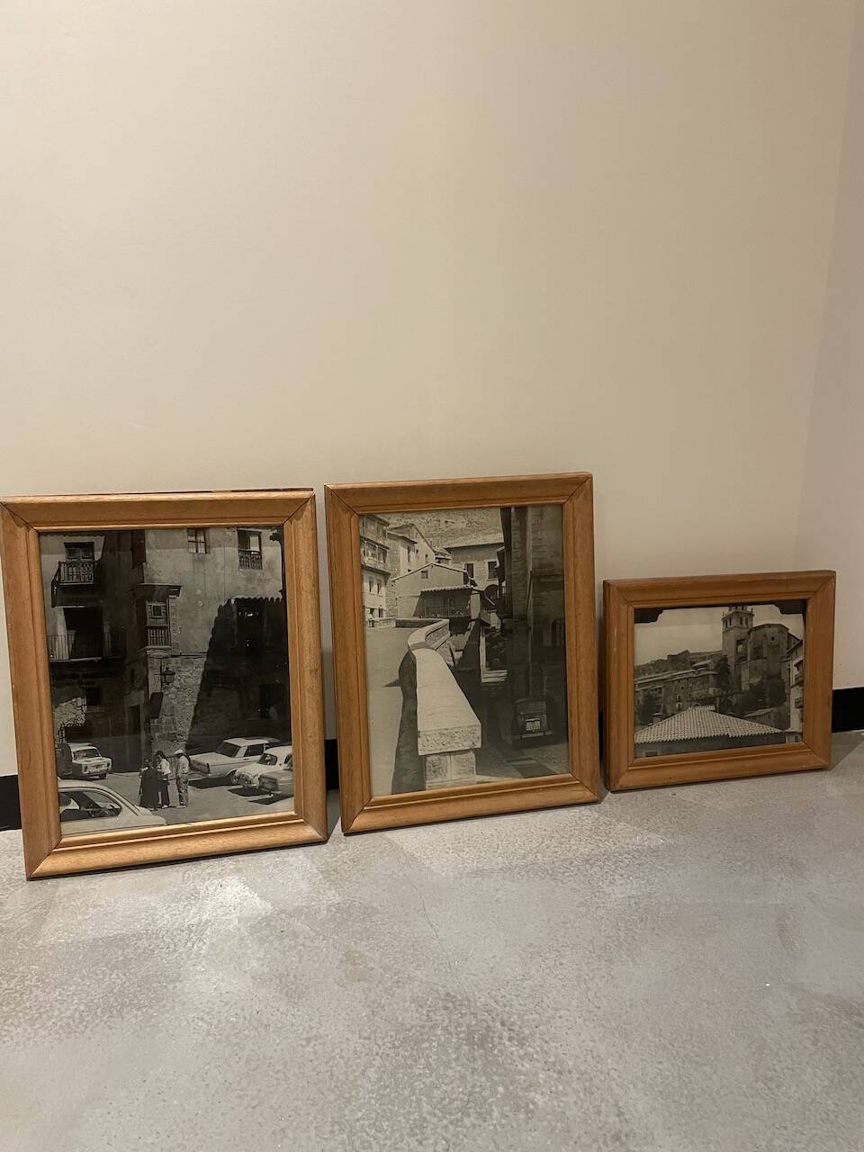 Set de trois photos noir et blanc 1950
