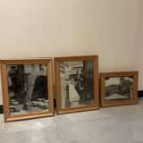 Set of three black and white photos 1950