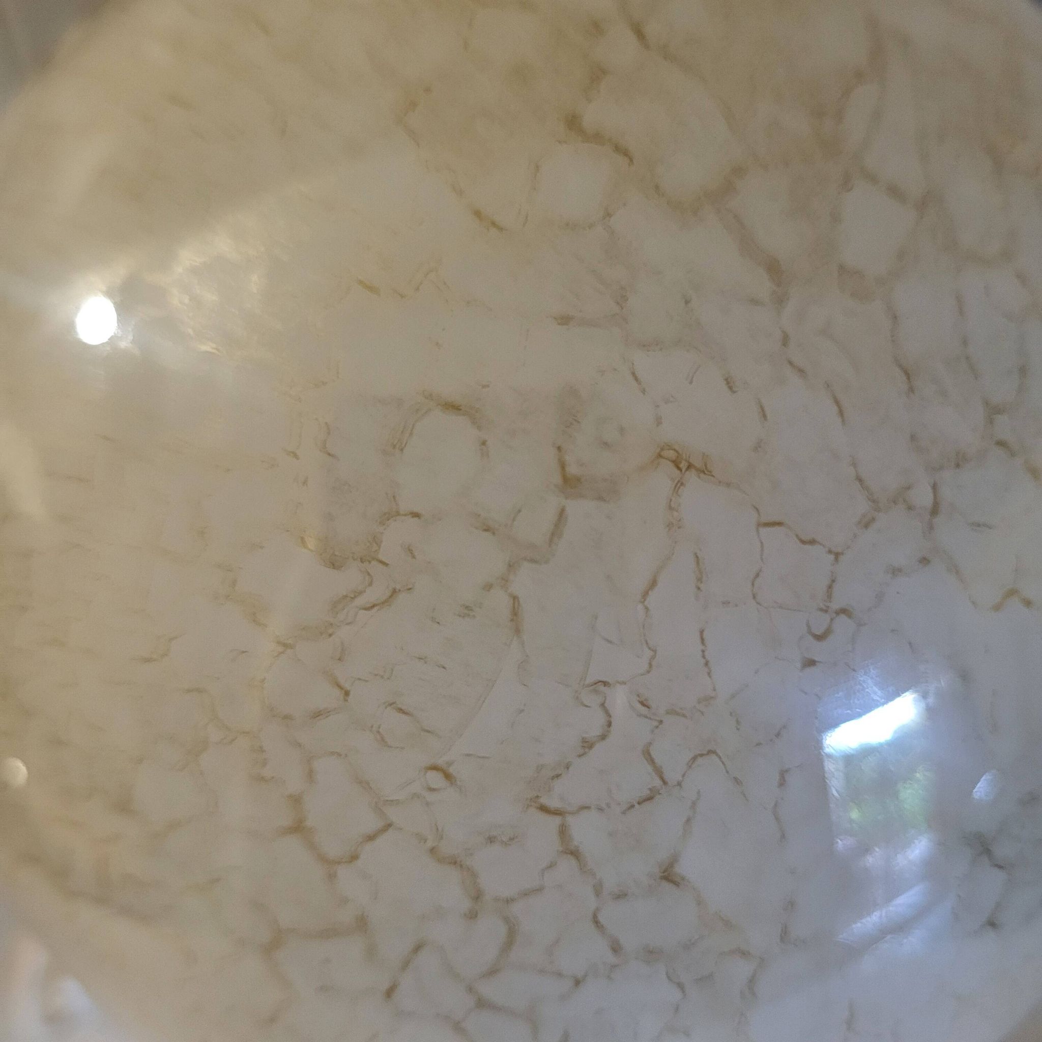 Lampe globe oeuf craquelé à poser, vintage, 1960-70