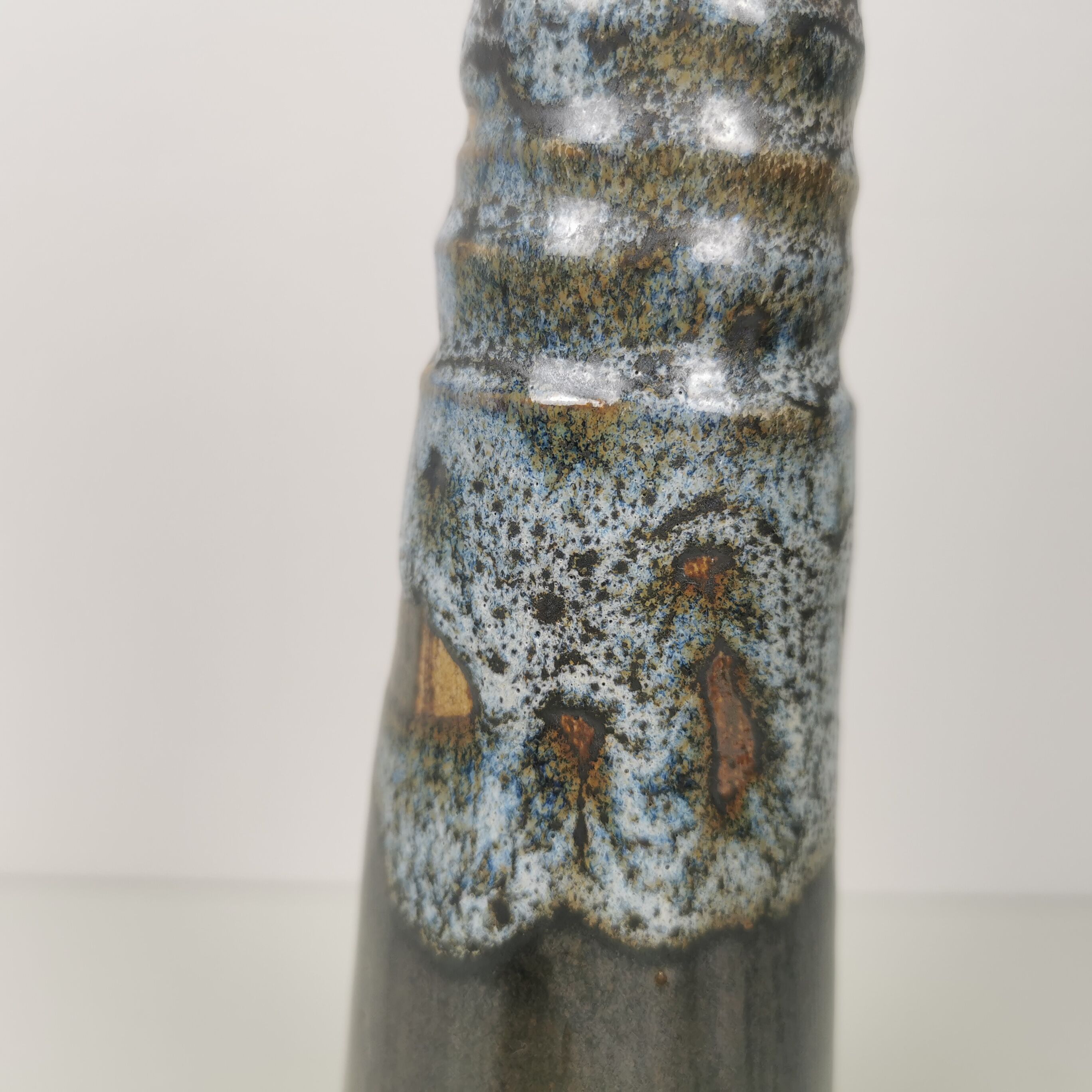 Vase soliflore terre vernissée