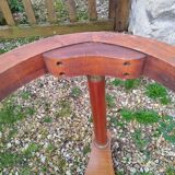 Empire style pedestal table with marble top