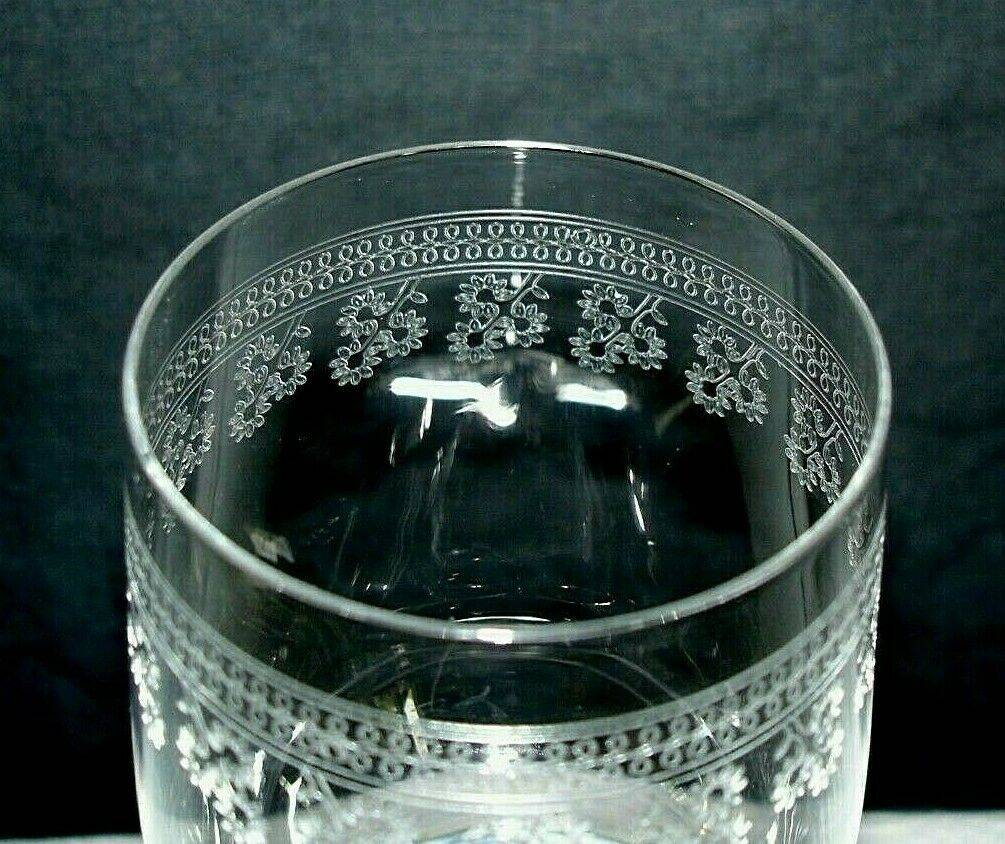 Baccarat pompadour 2 tea glasses crystal