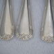 Fish service and its 6 silver-plated metal cutlery in the crossed ribbons model.