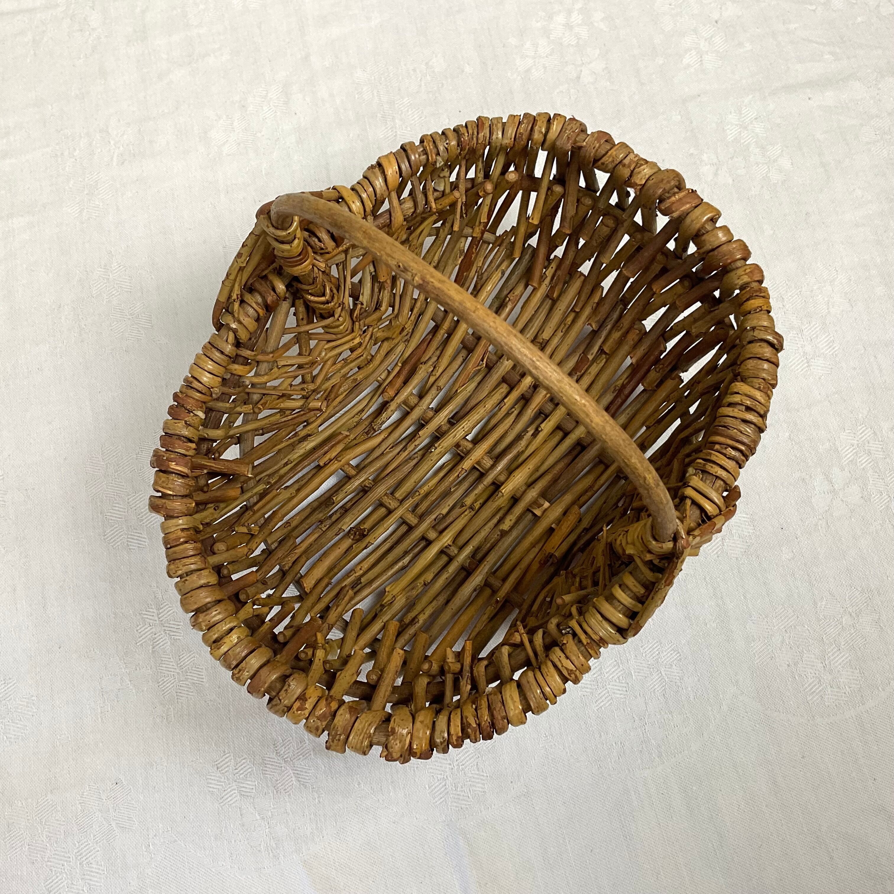 Old small wicker basket