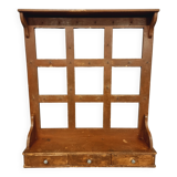 French vintage wall-mounted kitchen shelf 110x123cm