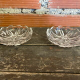 Pair of Antique Saleron Crystal Henri Piubello Salt and Pepper Shakers Vintage