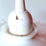 Suspension in pleated white opaline