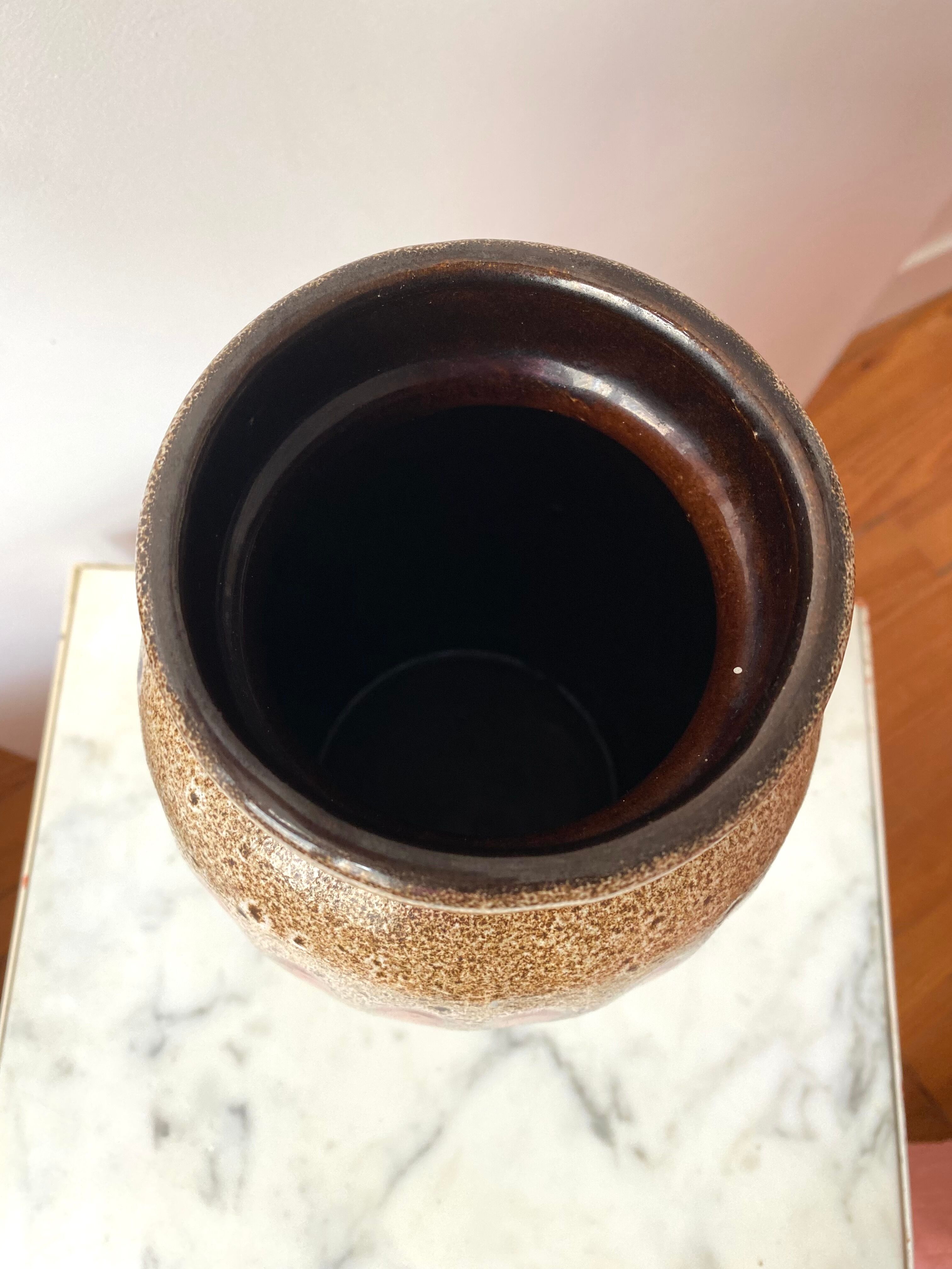 Ceramic vase fatlava scheurich W-Germany 1970 vintage