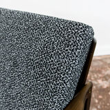 Pair of Restored Black B-7522 armchairs by Zenon Bączyk, 1960’s