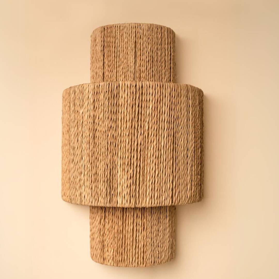 Vegetable fibre wall light - The Lalou