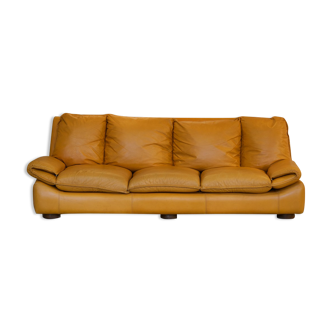 Designer leather sofa 1970'