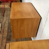 Pair of nightstands feet spindles bedside end of vintage sofa old 1950 1960 retro