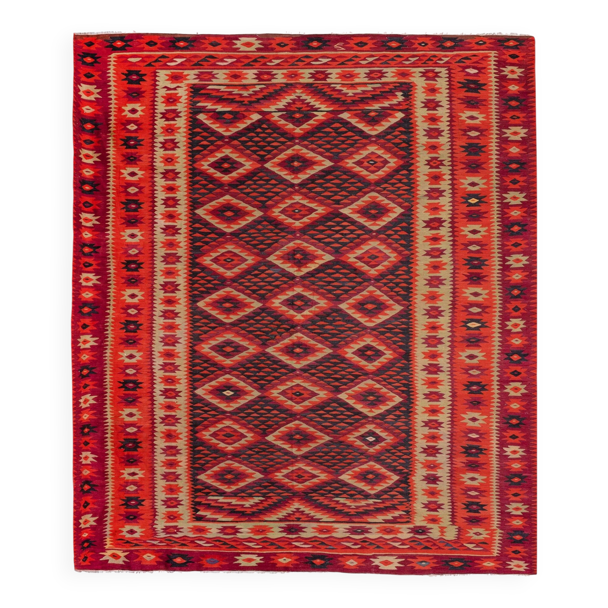 Tapis Kilim turc vintage tissé main