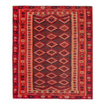 Tapis Kilim turc vintage tissé main