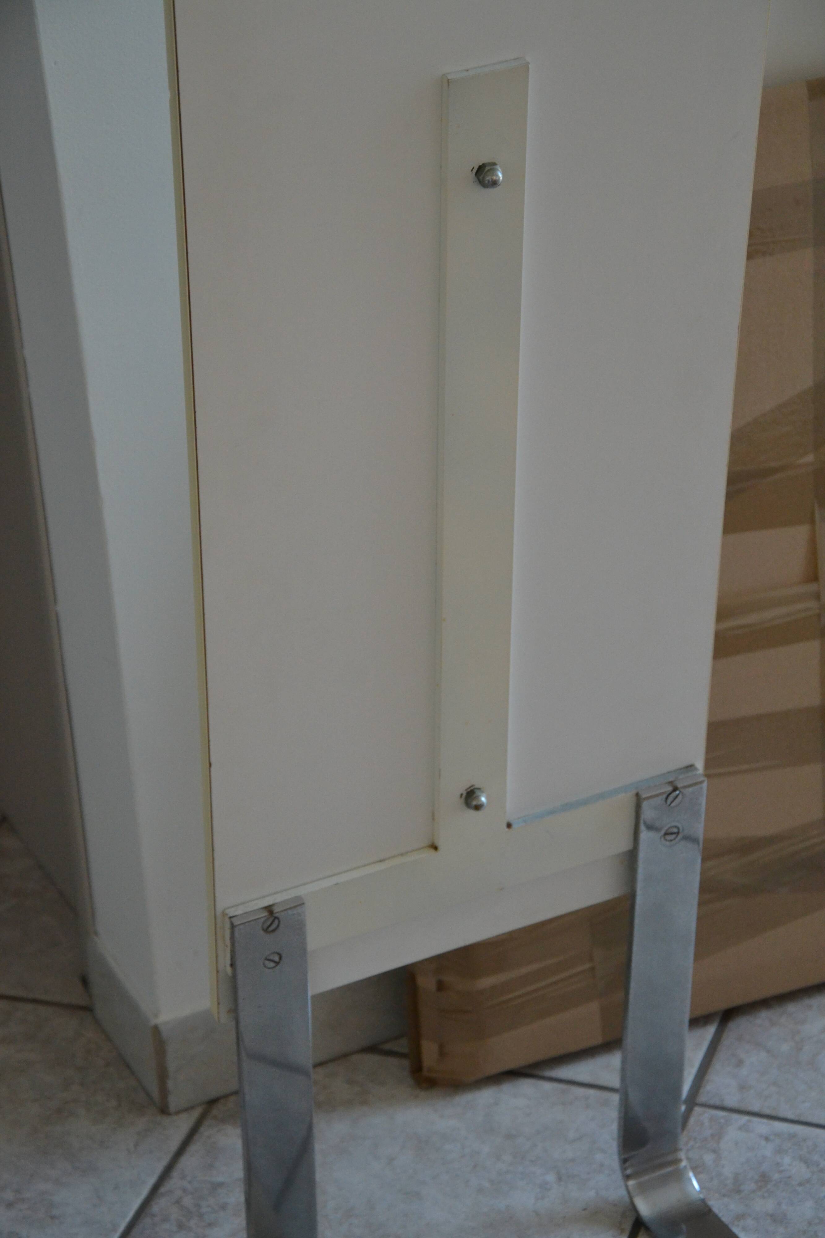 Double-sided psyche mirror white/smoked 1970s