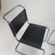 Set of 2  Bauhaus Tubular and Leather Cantilever chairs, 1970s