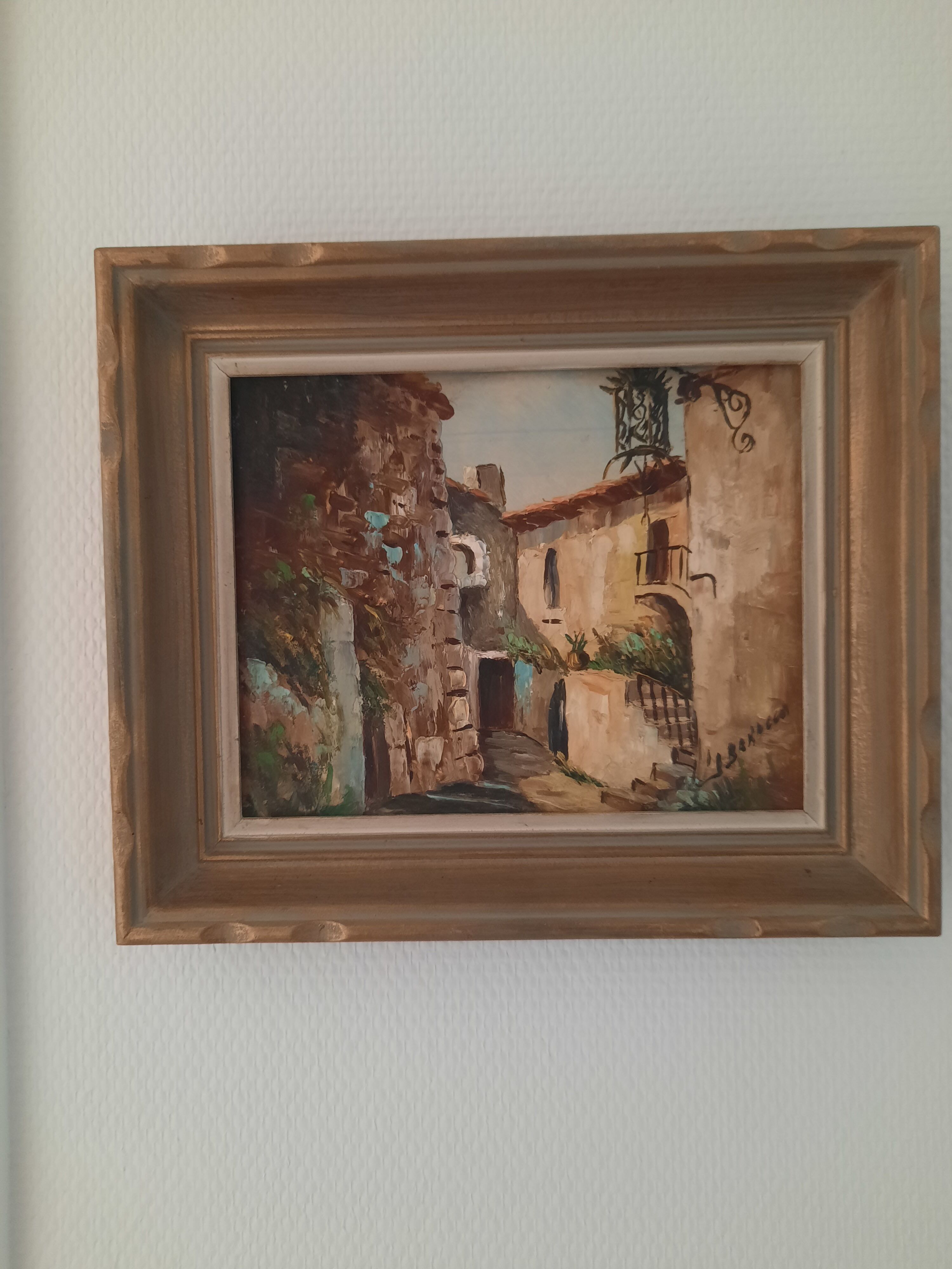 Provençal village painting