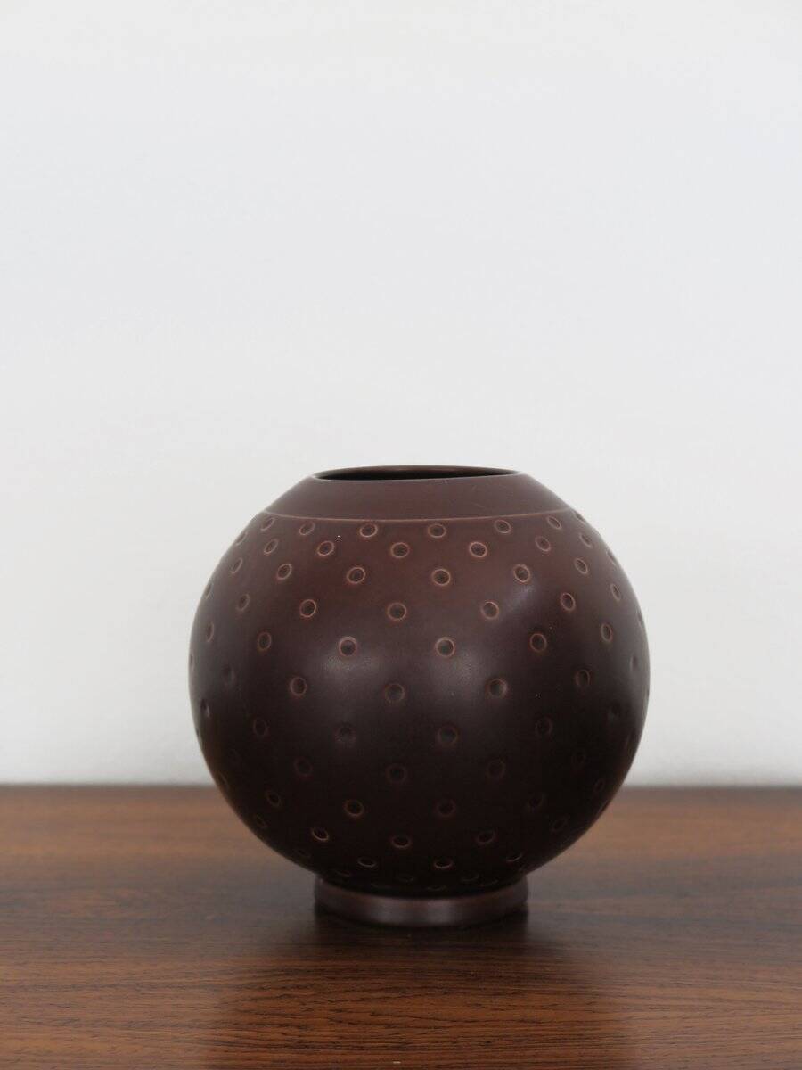 Scandinavian Ceramic Aluminia Marselis Series Vase by Nils Thorsson for Royal Copenaghen, Denmark, 1950s