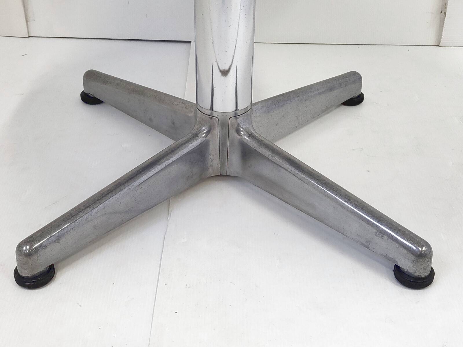 Vintage coffee table 1960 formica aluminium steel chrome dlg eames 60s 1960s