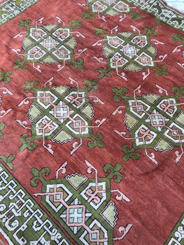 Old carpet decorative turkish 190 x 210 cm