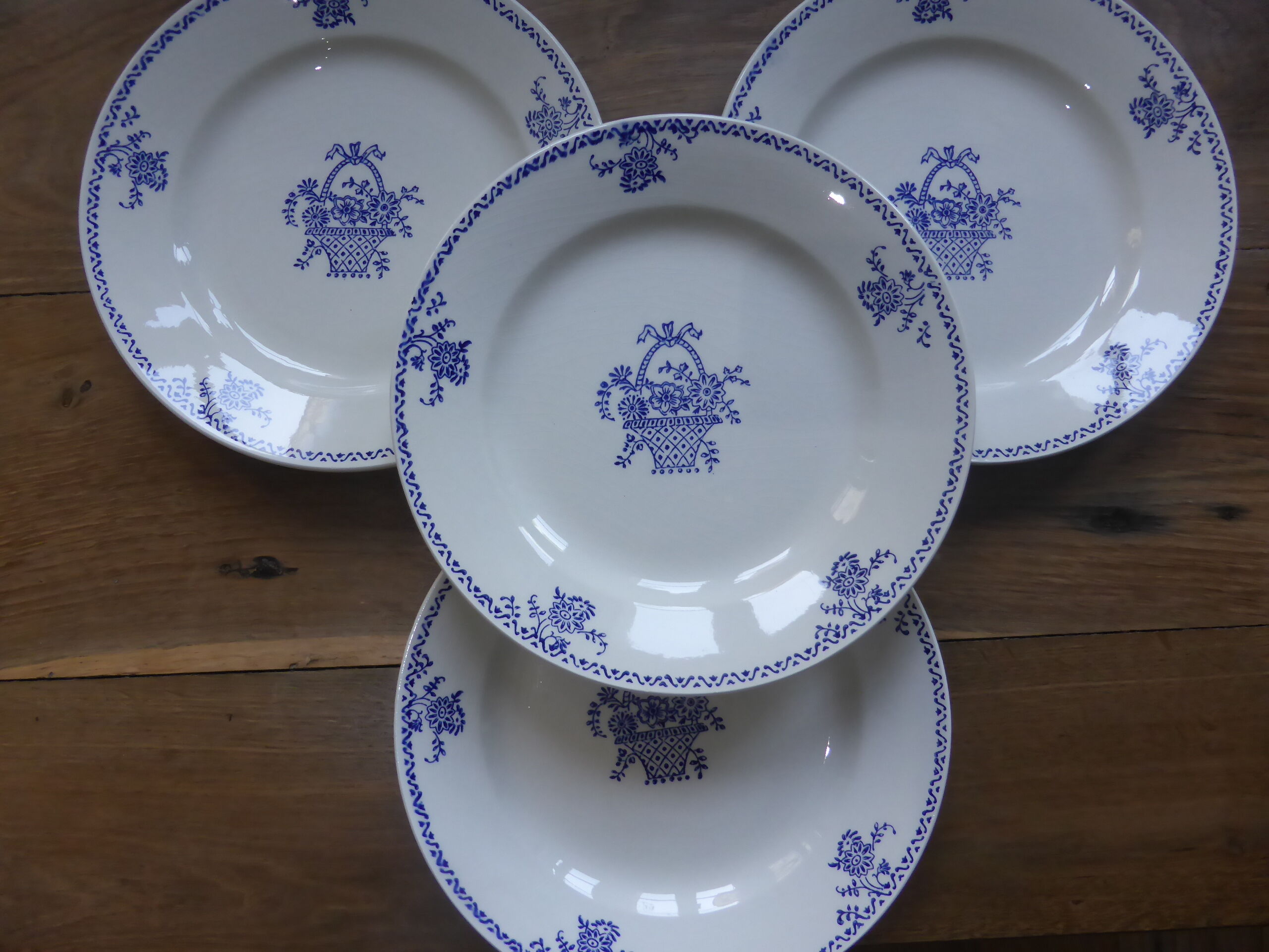 4 flat plates from the Gien factory 200886