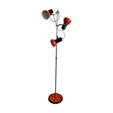 Floor lamp 3 spots orange 1970