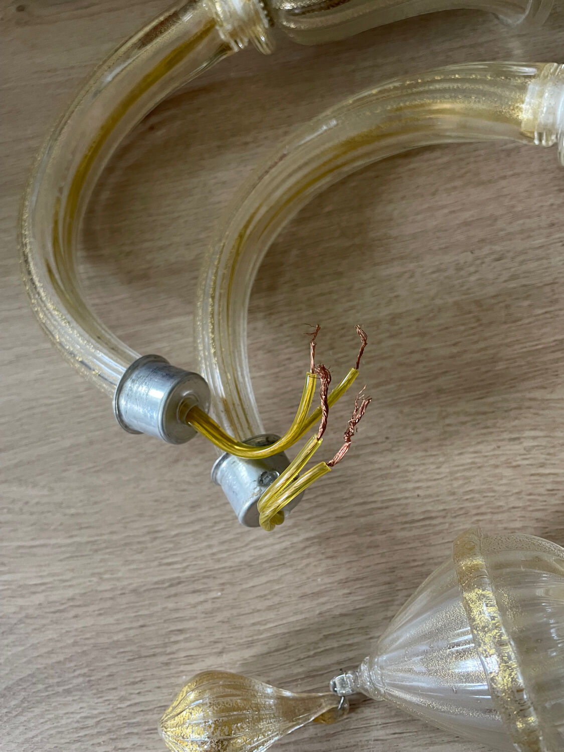 Vintage Murano glass wall light
