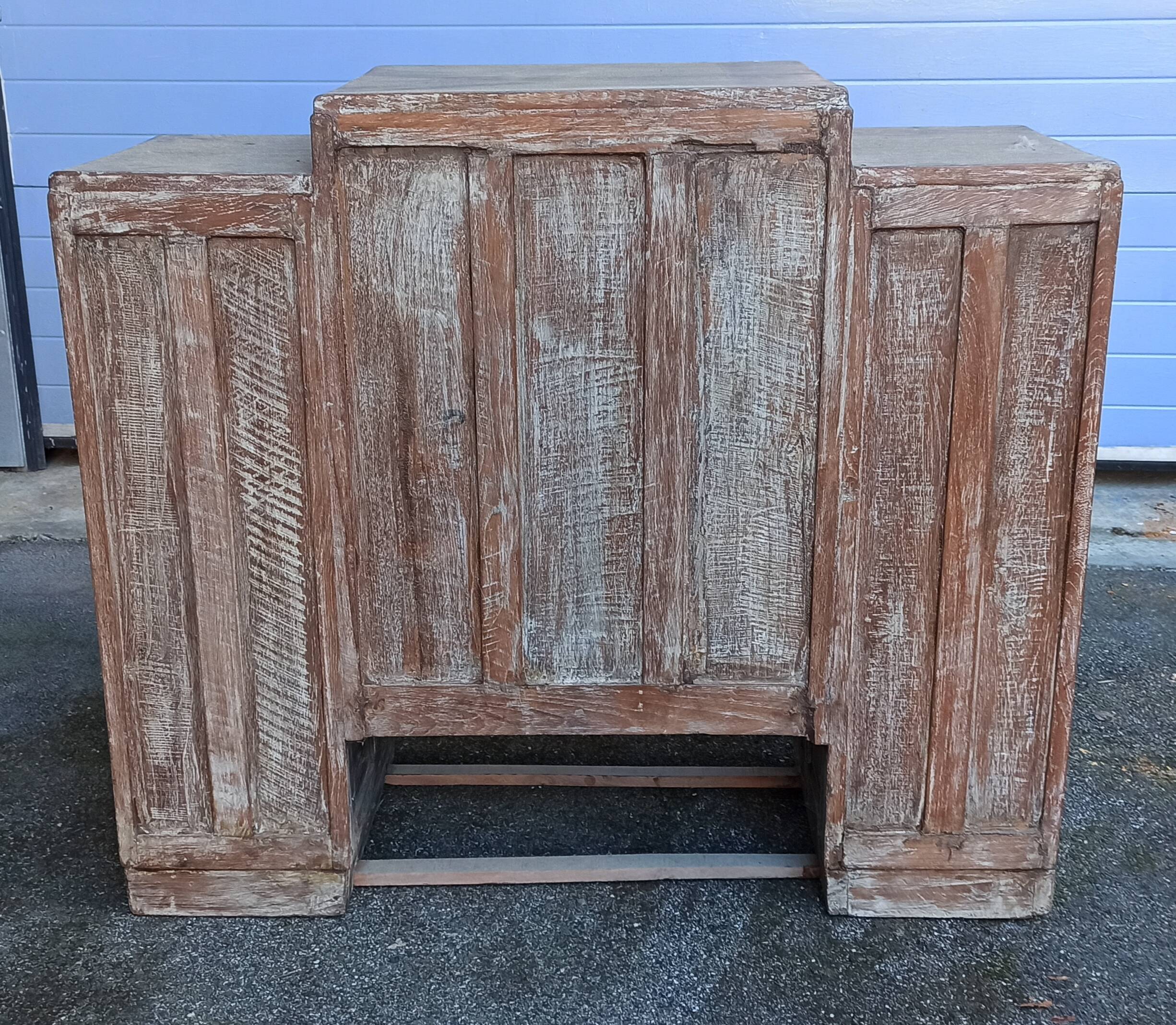 Antique wooden storage unit
