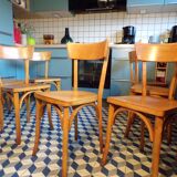 Set of 7 vintage bistro chairs