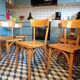 Set 7 chaises de bistrot vintage