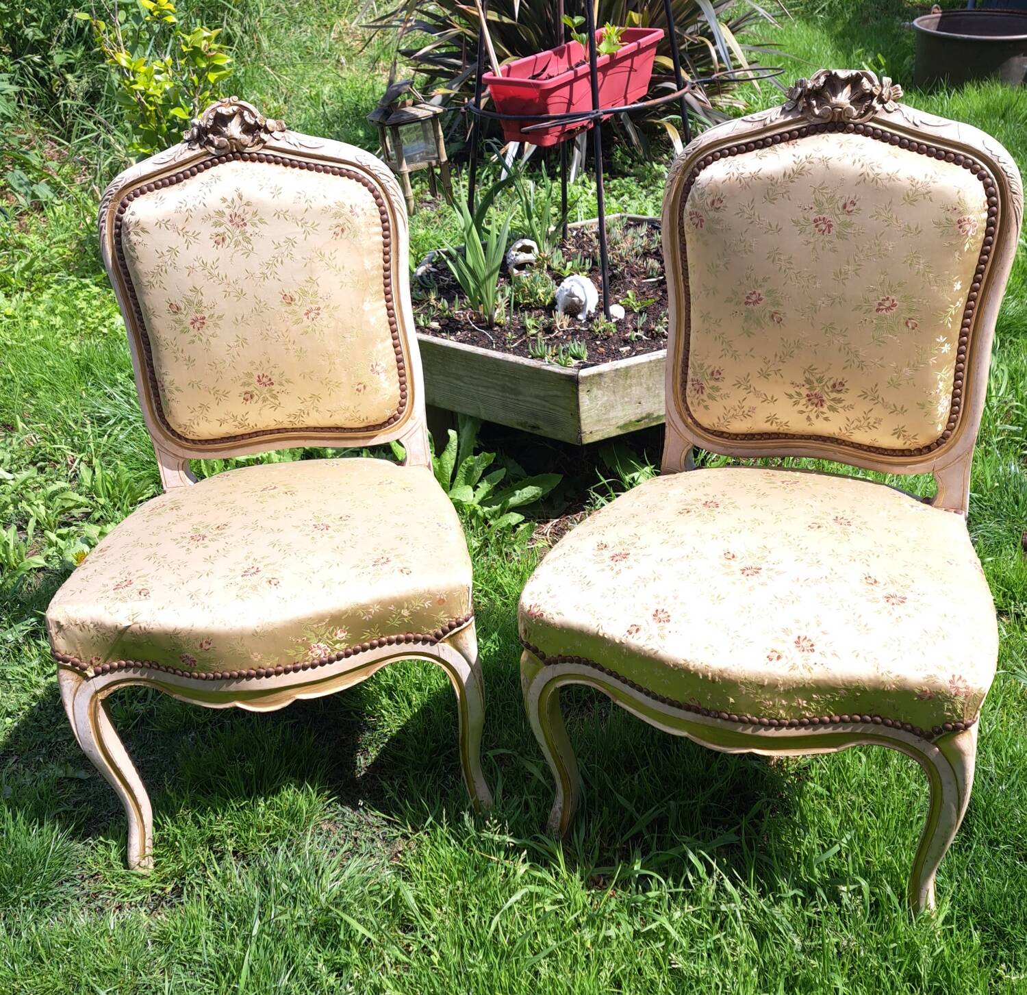 Pair of chairs, Louis XV period.