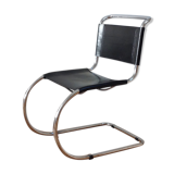 Mies Van Rohe chrome and leather chair