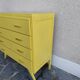 Vintage Scandinavian yellow chest of drawers